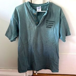 Vintage short sleeve Henley